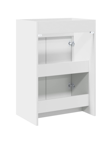 Mobiletto da Bagno Sotto Lavabo Bianco 56 x 37,5 x 81 cm