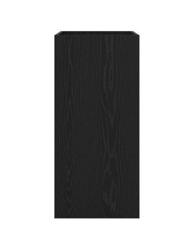 Mobiletto da Bagno Sotto Lavabo Rovere Nero 56 x 37,5 x 81 cm