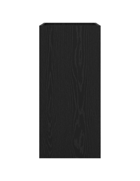 Mobiletto da Bagno Sotto Lavabo Rovere Nero 56 x 37,5 x 81 cm