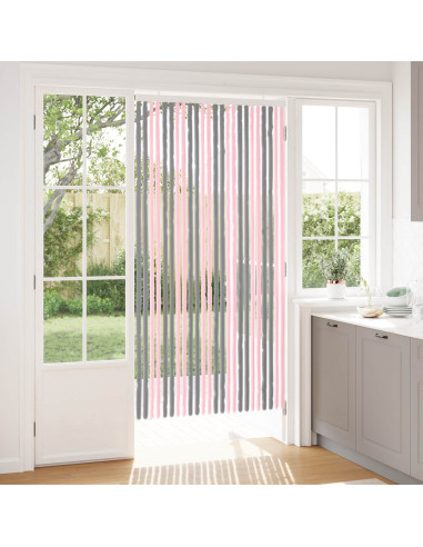 Tenda per insetti in chenille Grigio Argento e Rosa