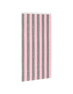 Tenda per insetti in chenille Grigio Argento e Rosa 2