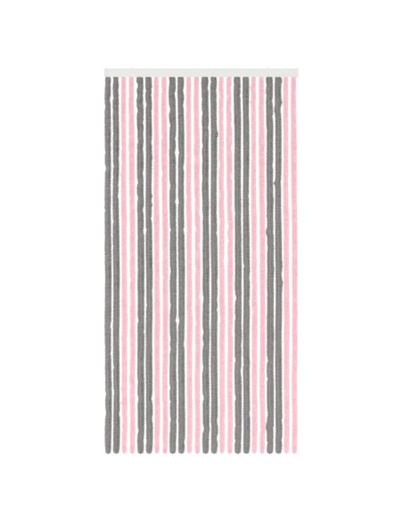 Tenda per insetti in chenille Grigio Argento e Rosa