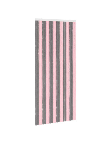 Tenda per insetti in chenille Grigio Argento e Rosa