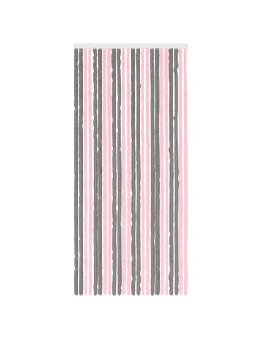 Tenda per insetti in chenille Grigio Argento e Rosa
