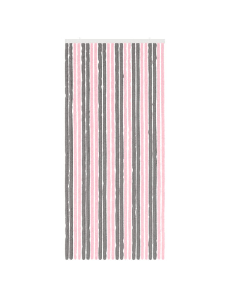 Tenda per insetti in chenille Grigio Argento e Rosa