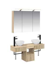 Set di Armadi da Bagno 4 pcs Rovere Sonoma 100 x 14,5 x 70 cm
