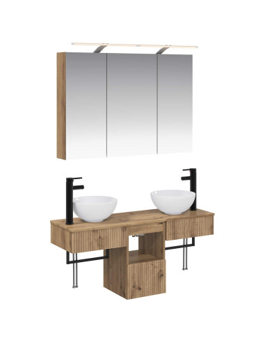 Set di Armadi da Bagno 4 pcs 100 x 14,5 x 70 cm