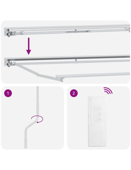 Tettuccio Elettrico Retrattile Grigio chiaro e bianco 4,5 × 3 m