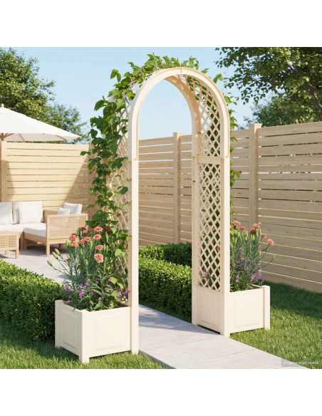 Arco di Rose con Vaso Bianco 168,5 x 43 x 207 cm PP