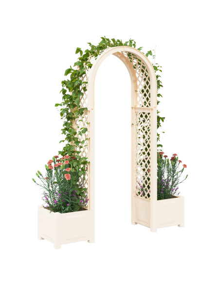 Arco di Rose con Vaso Bianco 168,5 x 43 x 207 cm PP