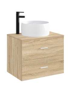 Lavabo da bagno Nero Opaco 38,5 x 38,5 x 16 cm Metallo 2