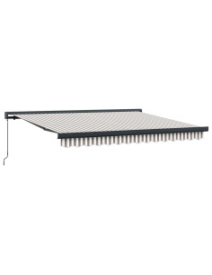 Tenda Retrattile Grigio chiaro e bianco 300 x 250 cm