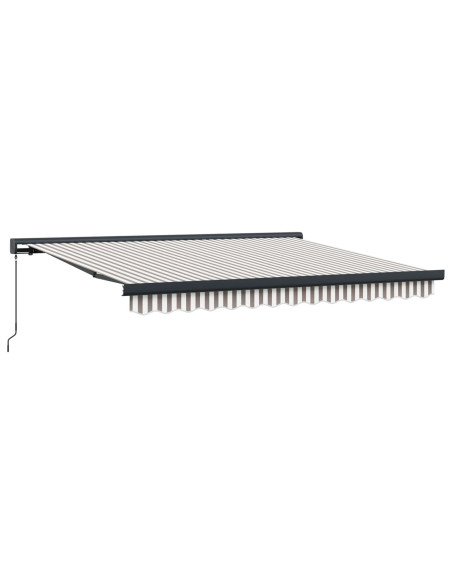 Tenda Retrattile Grigio chiaro e bianco 300 x 250 cm
