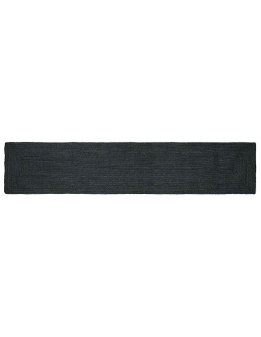 Tappeti per area Rettangolare Grigio Scuro 60 x 400 cm Juta