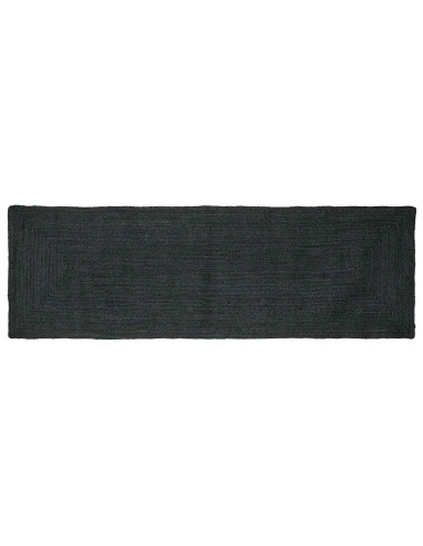 Tappeti per area Rettangolare Grigio Scuro 80 x 200 cm Juta