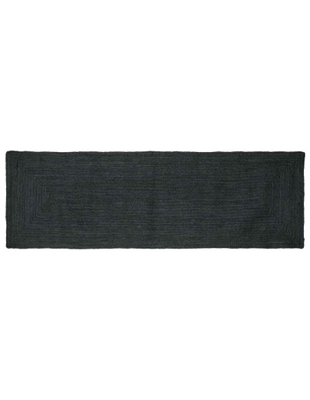 Tappeti per area Rettangolare Grigio Scuro 80 x 250 cm Juta