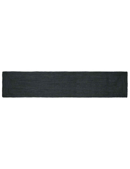 Tappeti per area Rettangolare Grigio Scuro 80 x 400 cm Juta