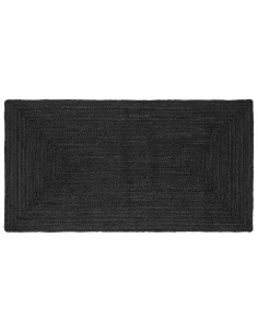 Tappeti per area Rettangolare Grigio Scuro 100 x 200 cm Juta