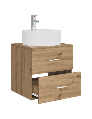 Mobile Lavabo da Parete Rovere Artigianale 49,5 x 44,5 x 65 cm