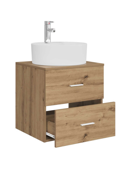 Mobile Lavabo da Parete Rovere Artigianale 49,5 x 44,5 x 65 cm