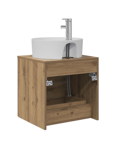 Mobile Lavabo da Parete Rovere Artigianale 49,5 x 44,5 x 65 cm