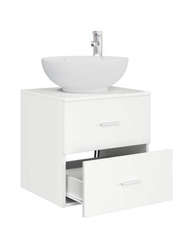 Mobile Lavabo da Parete Bianco 49,5 x 44,5 x 66,5 cm