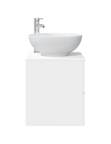 Mobile Lavabo da Parete Bianco 49,5 x 44,5 x 66,5 cm