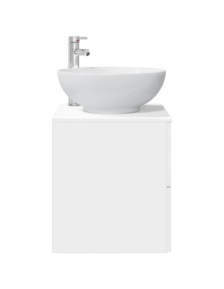 Mobile Lavabo da Parete Bianco 49,5 x 44,5 x 66,5 cm