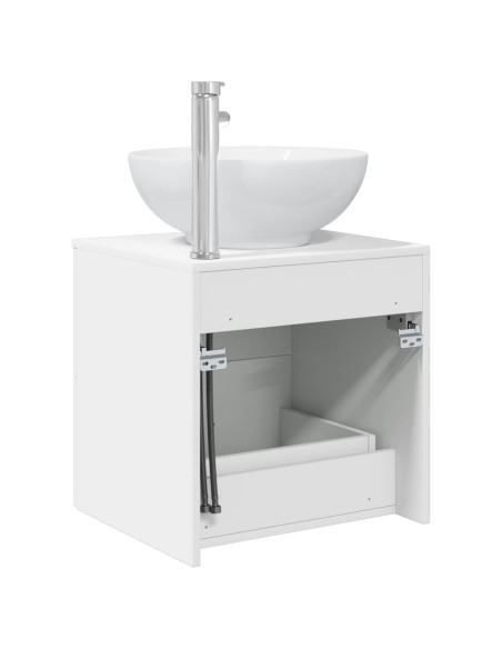 Mobile Lavabo da Parete Bianco 49,5 x 44,5 x 66,5 cm