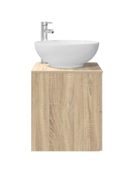 Mobile Lavabo da Parete Rovere Sonoma 49,5 x 44,5 x 66,5 cm