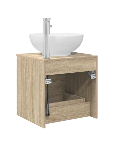Mobile Lavabo da Parete Rovere Sonoma 49,5 x 44,5 x 66,5 cm