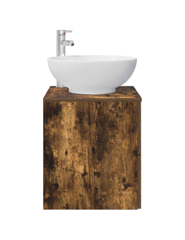 Mobile Lavabo da Parete Rovere Fumo 49,5 x 44,5 x 66,5 cm