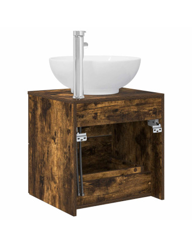 Mobile Lavabo da Parete Rovere Fumo 49,5 x 44,5 x 66,5 cm