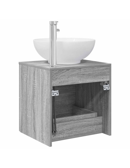Mobile Lavabo da Parete Sonoma grigio 49,5 x 44,5 x 66,5 cm