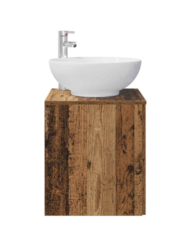 Mobile Lavabo da Parete Legno antico 49,5 x 44,5 x 66,5 cm