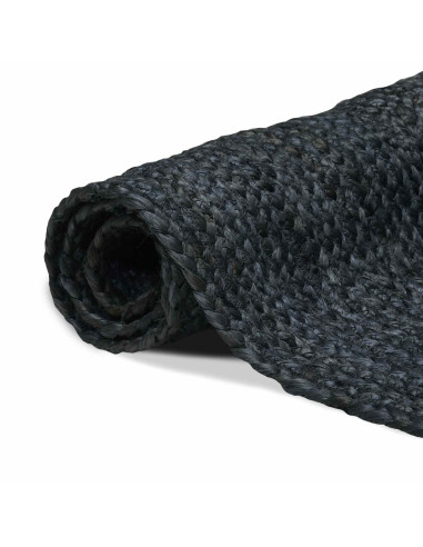 Tappeti per area Rettangolare Grigio Scuro 120 x 170 cm Juta