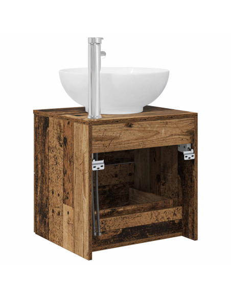 Mobile Lavabo da Parete Legno antico 49,5 x 44,5 x 66,5 cm