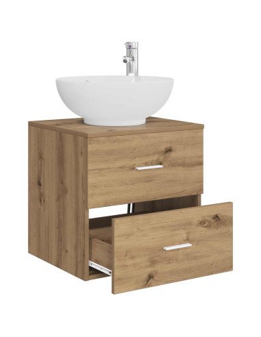 Mobile Lavabo da Parete Rovere Artigianale