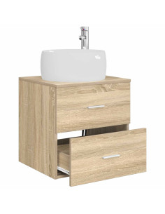 Mobile Lavabo da Parete Rovere Sonoma 49,5 x 44,5 x 66 cm 2