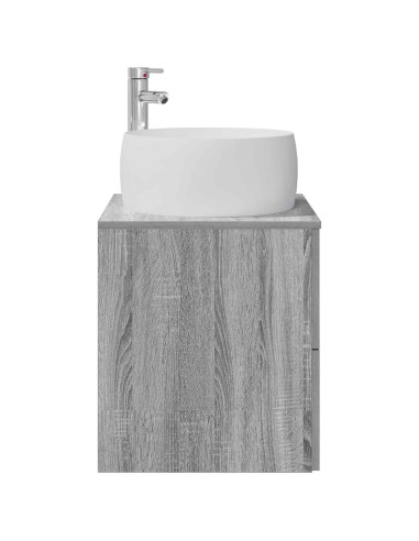 Mobile Lavabo da Parete Sonoma grigio 49,5 x 44,5 x 66 cm