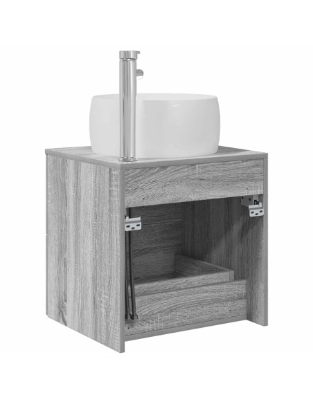 Mobile Lavabo da Parete Sonoma grigio 49,5 x 44,5 x 66 cm