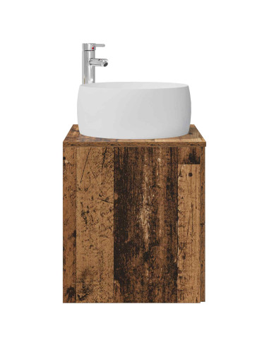 Mobile Lavabo da Parete Legno antico 49,5 x 44,5 x 66 cm