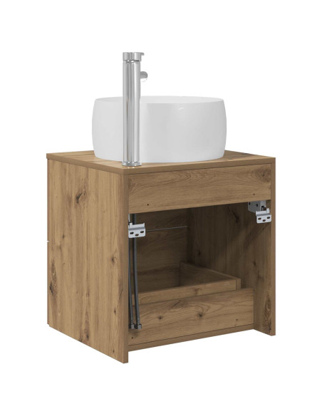 Mobile Lavabo da Parete Rovere Artigianale 49,5 x 44,5 x 66 cm