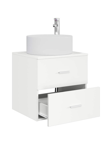 Mobile Lavabo da Parete Bianco 49,5 x 44,5 x 65,5 cm