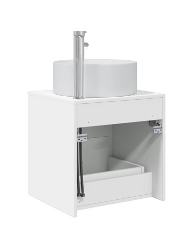 Mobile Lavabo da Parete Bianco 49,5 x 44,5 x 65,5 cm
