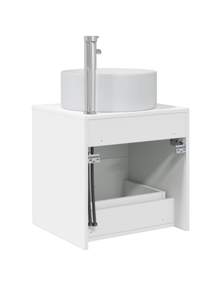 Mobile Lavabo da Parete Bianco 49,5 x 44,5 x 65,5 cm