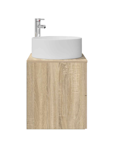 Mobile Lavabo da Parete Rovere Sonoma 49,5 x 44,5 x 65,5 cm