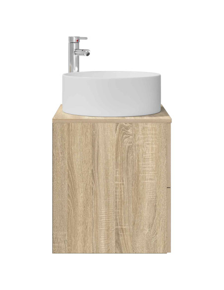 Mobile Lavabo da Parete Rovere Sonoma 49,5 x 44,5 x 65,5 cm