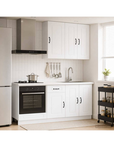 Unità Cucina KALMAR 5 pcs Bianco Legno ingegnerizzato