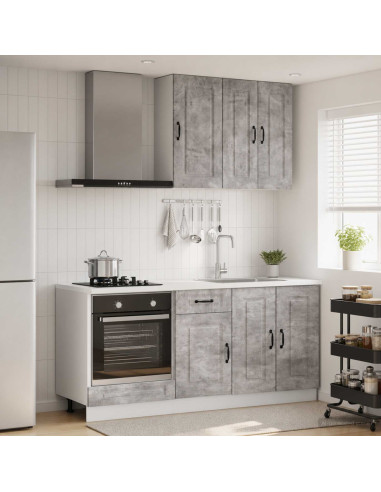 Unità Cucina KALMAR 5 pcs Grigio Cemento Legno ingegnerizzato